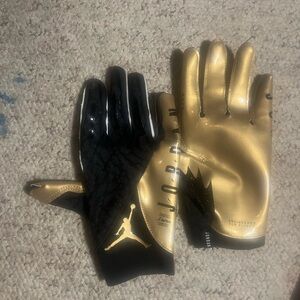 Jordan Gold and Black Men's Gloves